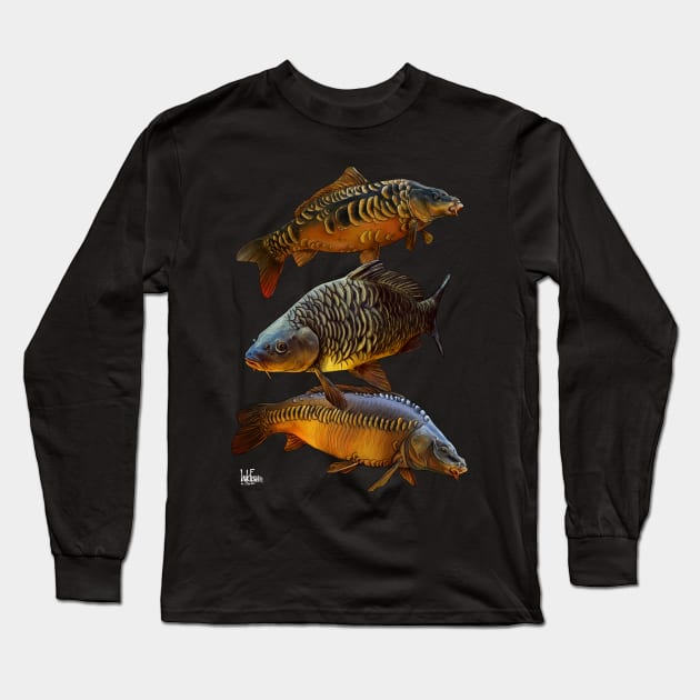 Carp Long Sleeve T-Shirt by Sandarmi